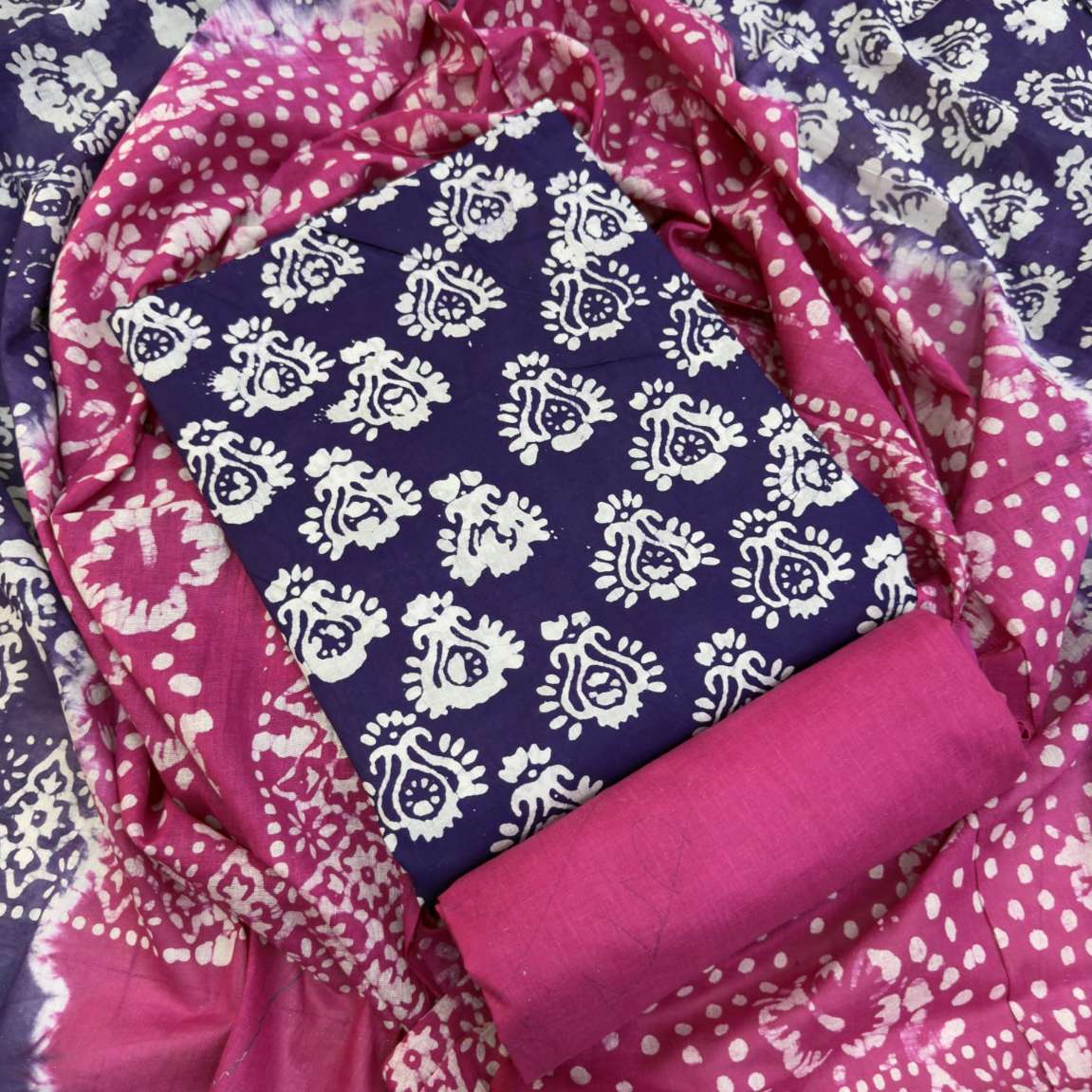 Unstitched Cotton Mom Batik Three piece Collection For Women